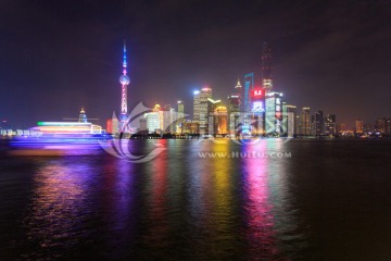 上海陆家嘴东方明珠夜景