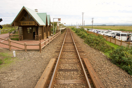 北海道原生花园站海边