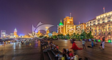 上海外滩夜景万国建筑博览群