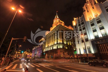 上海外滩夜景万国建筑博览群