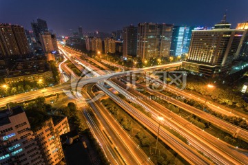 都市立交桥夜景