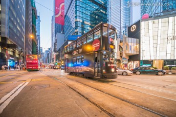 香港街景 有轨电车