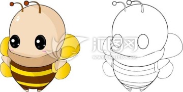 小蜜蜂卡通图