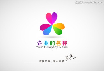 三叶草logo 心形logo