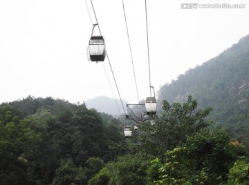 重庆沙坪坝歌乐山森林公园缆车
