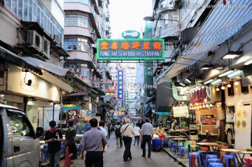 香港铜锣湾美食街