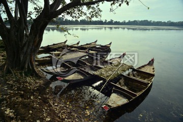 柬埔寨河边风景
