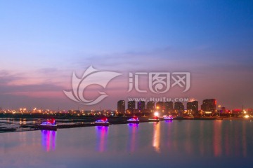 沭河夜景