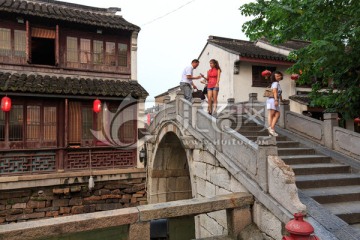 苏州平江路古街民宅小桥