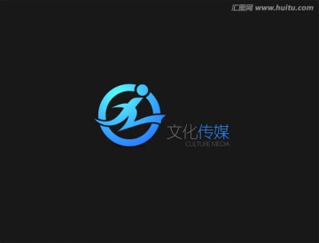 蓝色标志logo