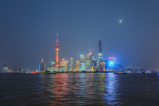 上海陆家嘴夜景