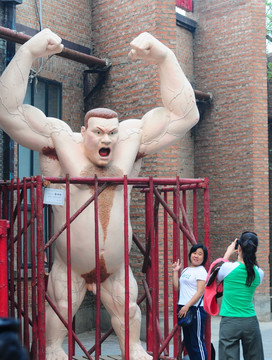 北京798艺术区的雕塑