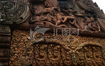 柬埔寨吴哥窟浮雕