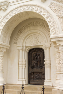 欧式古建筑门头景观