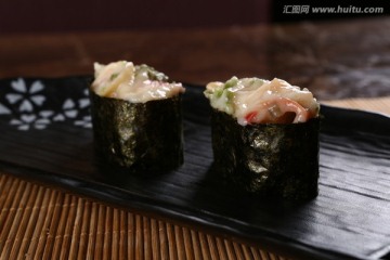 鱼子寿司 寿司 紫菜包饭 日本