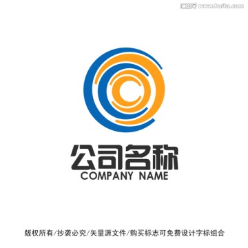 C字母时尚标志logo