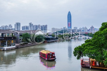 温州夜景 温州南塘街