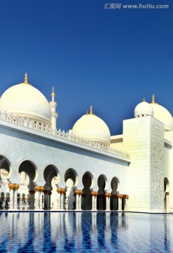 阿拉伯礼拜寺 白色建筑