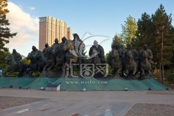 蒙古英雄群雕