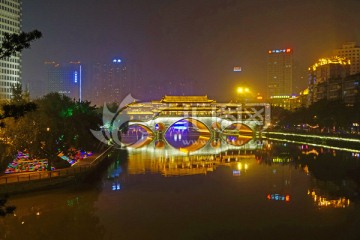 成都安顺廊桥夜景