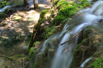 克罗地亚十六湖国家公园瀑布