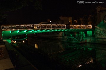 卢布尔雅那城市夜景