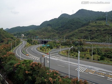 千岛湖镇杭千高速出口全景