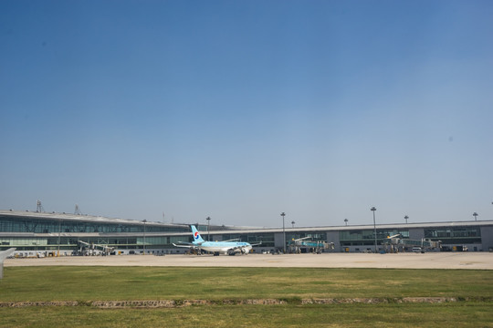天津滨海国际机场停机坪