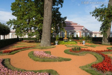 宫殿园林花坛