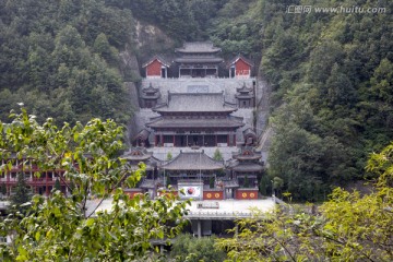 陕西汉中石门栈道道观 寺庙