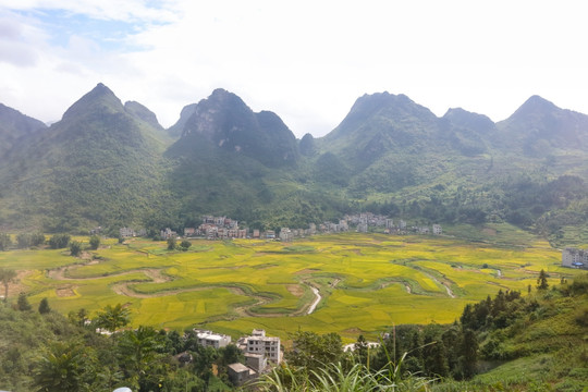 广西巴马风光 盘阳河 巴马命河