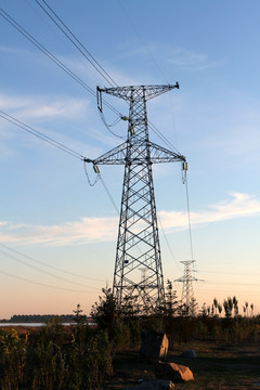 电塔 高压线 电网 输电 线路