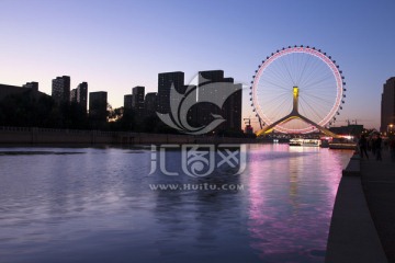 天津之眼 天津夜景