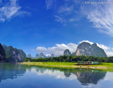 巨幅桂林山水