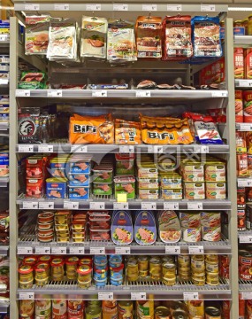 欧洲超市灌装食品包装展区