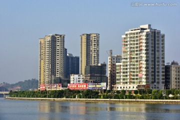 建筑景观 龙川东江河