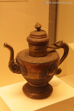 藏族龙柄铜执壶