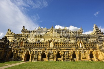 缅甸因瓦古城 马哈昂美寺