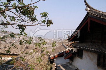 古镇风光 传统建筑 房顶