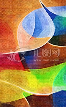 抽象画 无框画