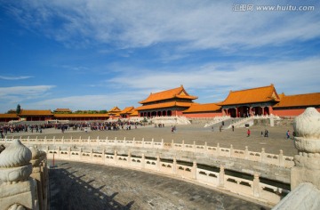 北京故宫太和门广场