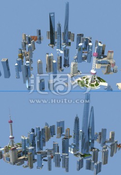 上海陆家嘴建筑群