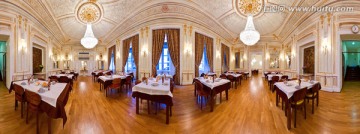 经典法式家装酒店餐厅整木宫殿式