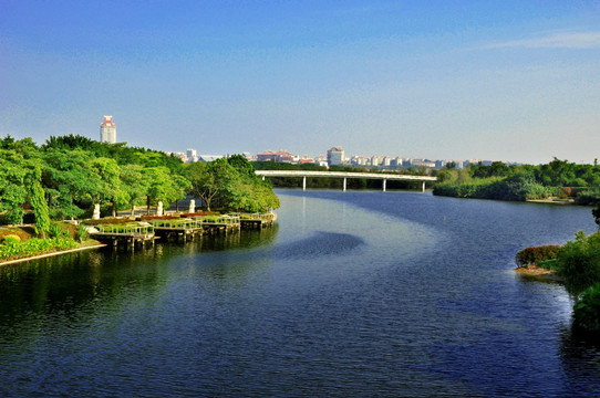 水景绿岸