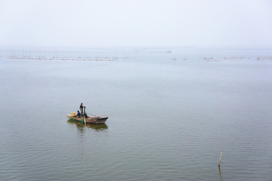 捕渔 东平湖