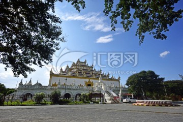 缅甸寺庙 独特僧院佛塔