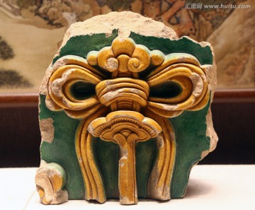 清代莲花宝剑纹建筑构件