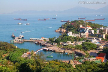 鸟瞰外伶仃岛