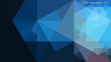 蓝色几何底纹素材