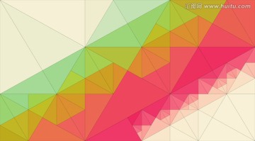 炫彩唯美几何多边形底纹